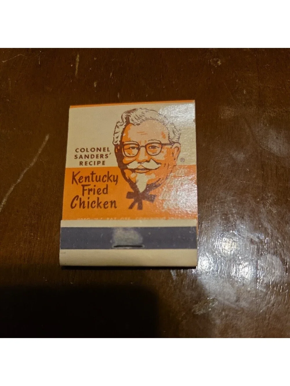 Vintage 1960s Kentucky Fried Chicken KFC Full Unstruck Matchbook 20 Count